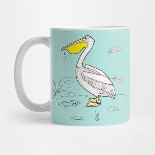 Pensive pelican Mug